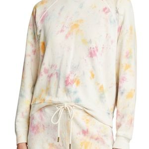 THE GREAT. Shrunken Tye Dye Sweatshirt in Confetti, size 1, 100% cotton, NWT!